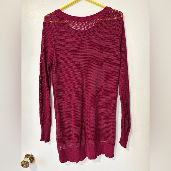 🎉4/30$🎉 Women's Burgundy Knit Sweater – Size Large 🍷 - Picture 4 of 4